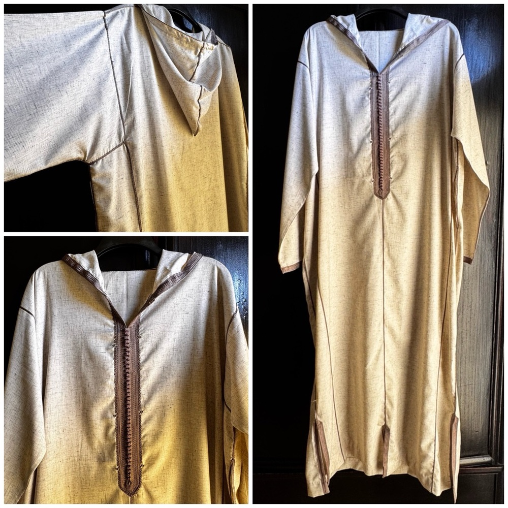Moroccan Caftan Linen/Fine Cotton NWOT